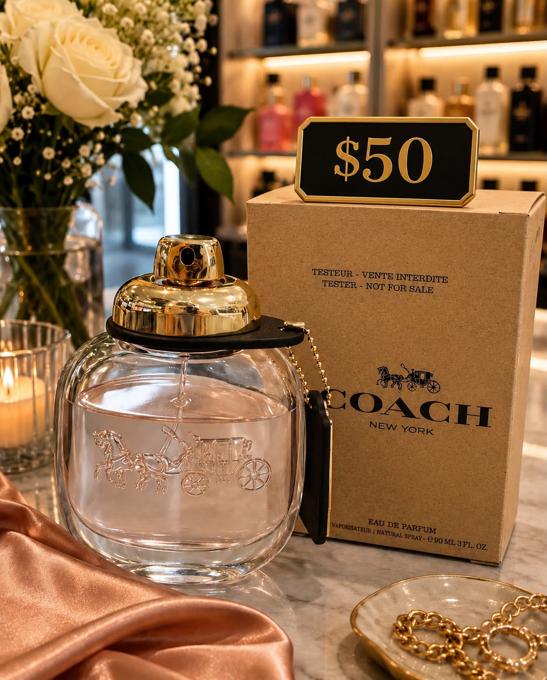 Coach New York Eau de Parfum – 90 ml (3.0 FL OZ) ✨👜