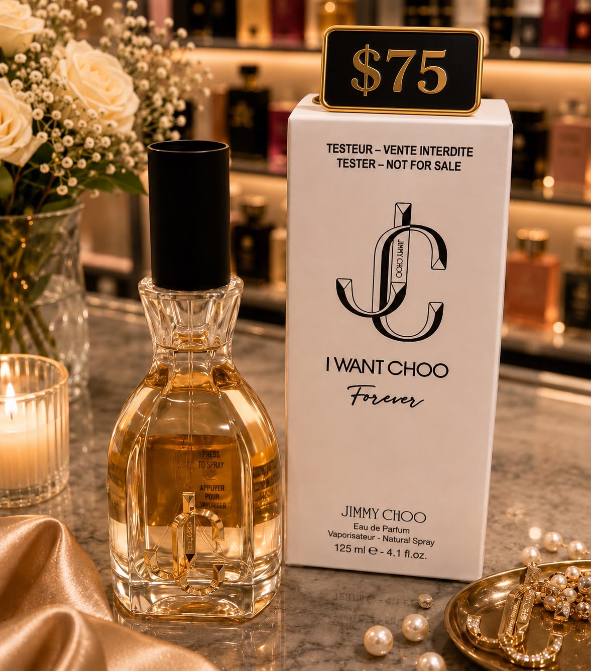 Jimmy Choo I Want Choo Forever Eau de Parfum – 125 ml (4.1 FL OZ) ✨🖤