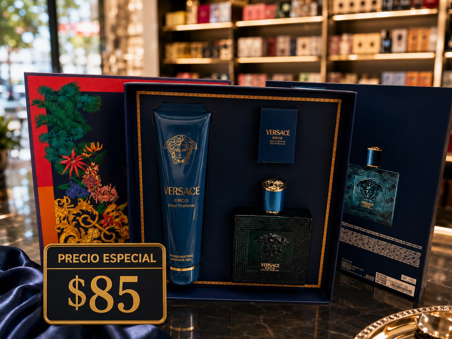 Versace Eros Pour Homme – Gift Set 💙🖤✨