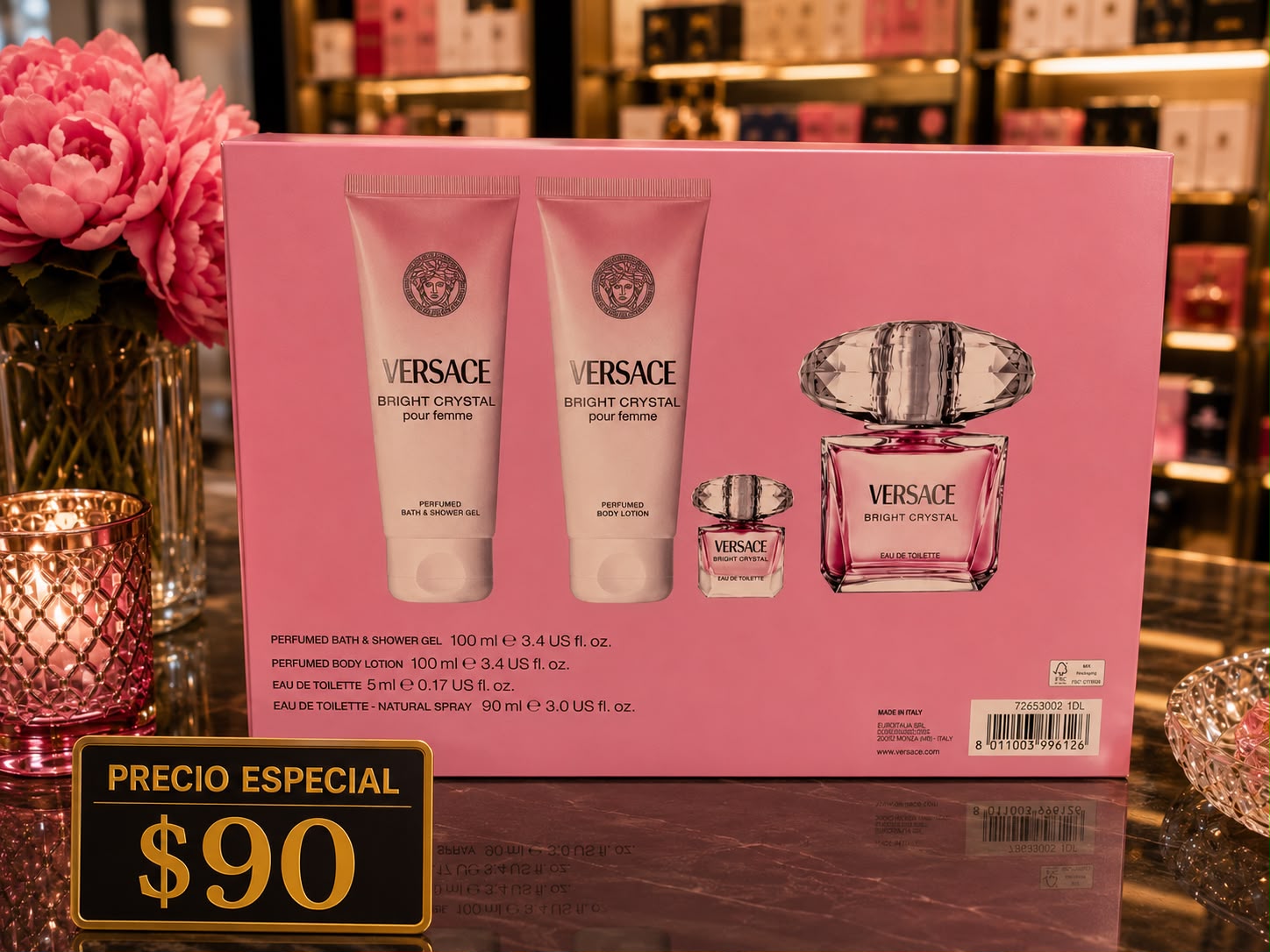 Versace Bright Crystal – Gift Set para Mujer 💗✨